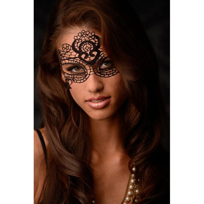 THE ENCHANTED BLACK LACE MASK