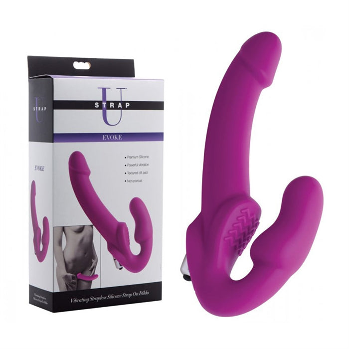 STRAP U VIBRATING STRAPLESS SILICONE STRAP-ON DILD