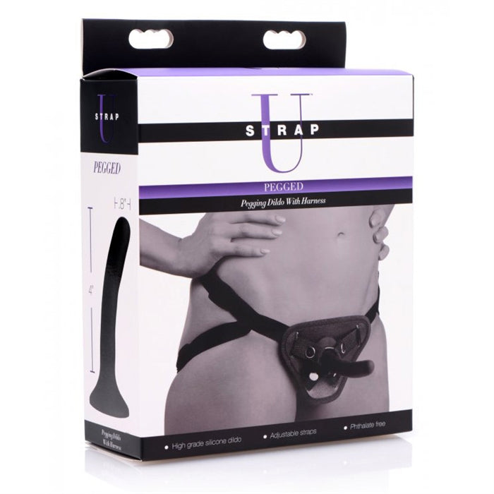 PEGGED - PEGGING DILDO WITH HARNESS