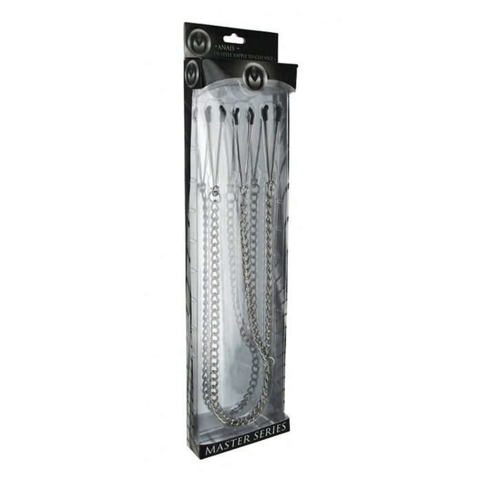 NIPPLE TO CLIT TWEEZER CLAMP SET