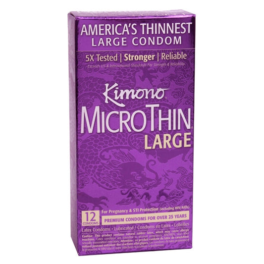 KIMONO MICROTHIN LARGE BOX 12 UNITS
