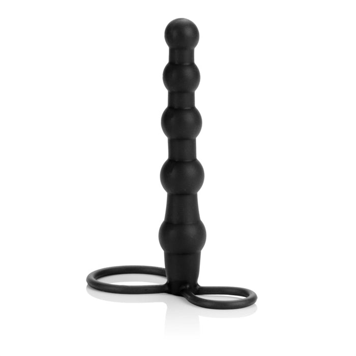 SILICONE LOVE RIDER BEADED DUAL PENETRATOR