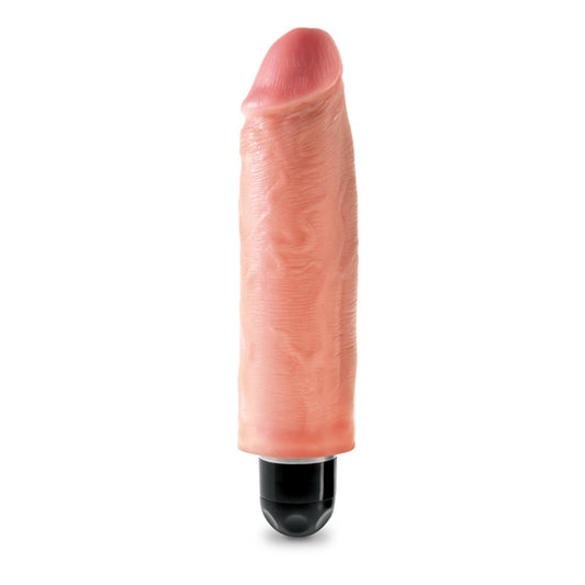 King Cock 6" Vibrating Stiffy - Flesh