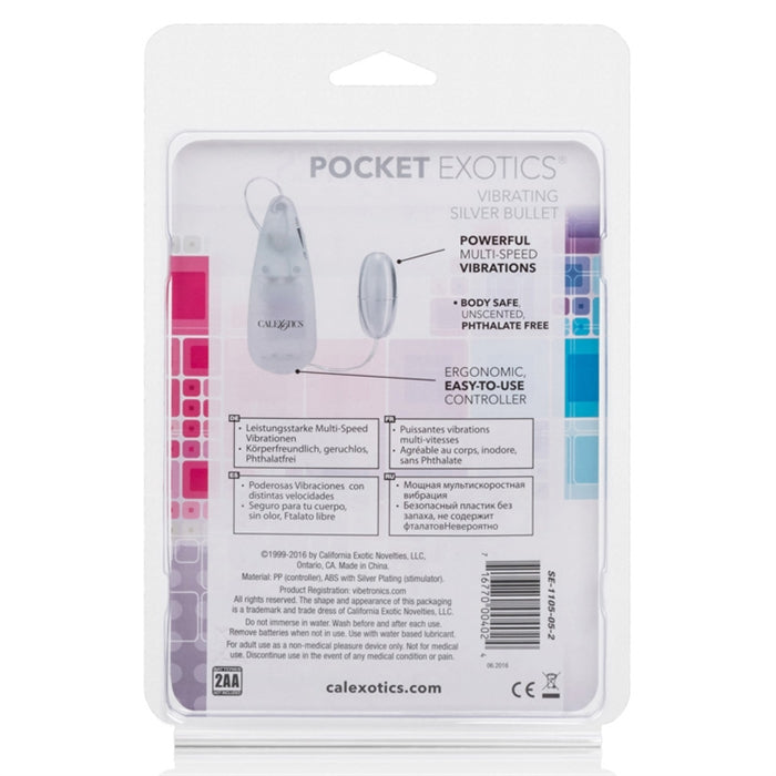Pocket Exotics Vibrating Silver Bullet