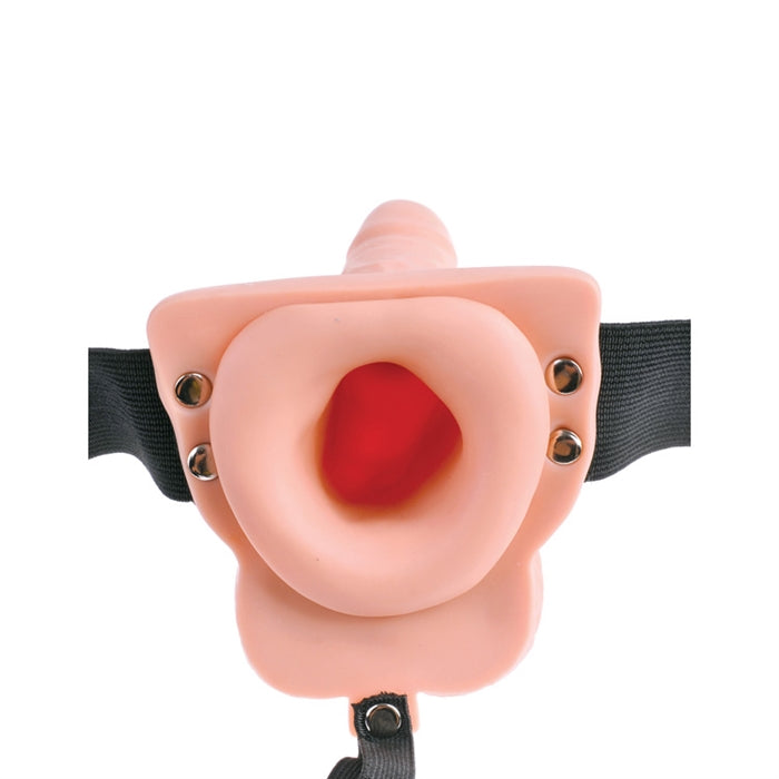Fetish Fantasy 6" Hollow Rechargeable Strap-on wit