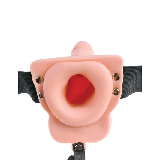 Fetish Fantasy 6" Hollow Rechargeable Strap-on wit