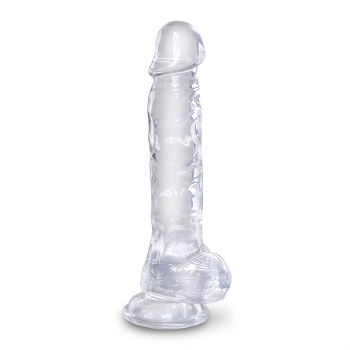 King Cock Clear 8" Cock with Balls