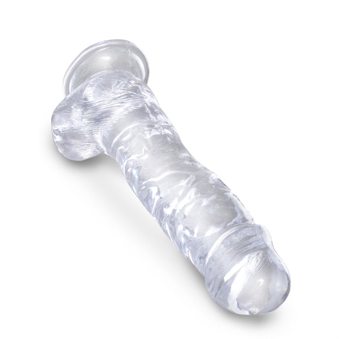King Cock Clear 8" Cock with Balls