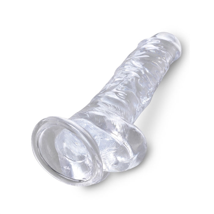 King Cock Clear 8" Cock with Balls