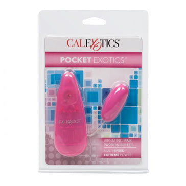 Pocket Exotics Vibrating Pink Passion Bullet - Pin