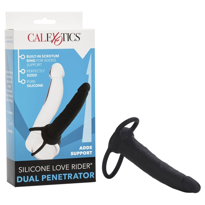 Silicone Love Rider Dual Penetrator - Black