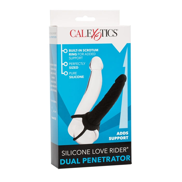 Silicone Love Rider Dual Penetrator - Black