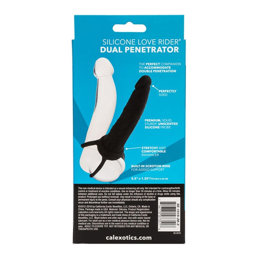 Silicone Love Rider Dual Penetrator - Black