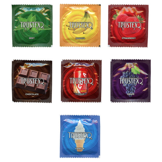 CONDOM TRUSTEX ASS FLAVOR LUB JAR 100