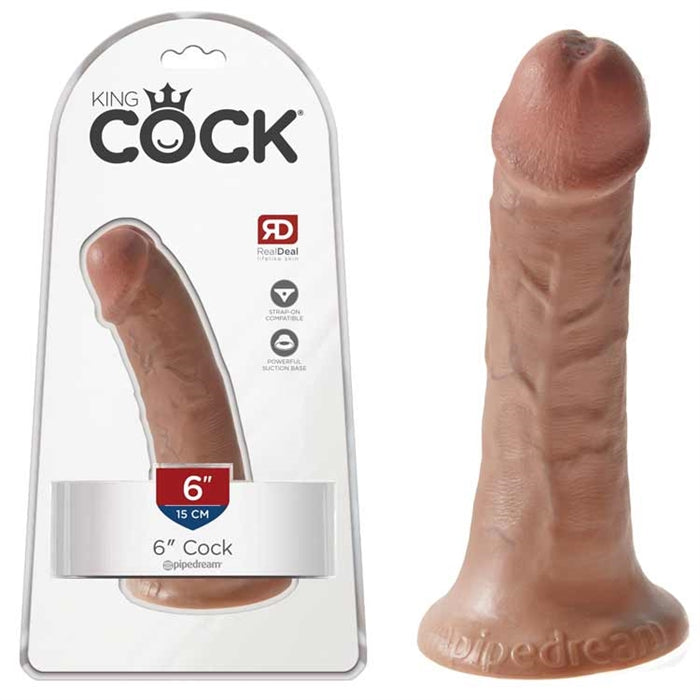 King Cock 6 "Cock - Tan