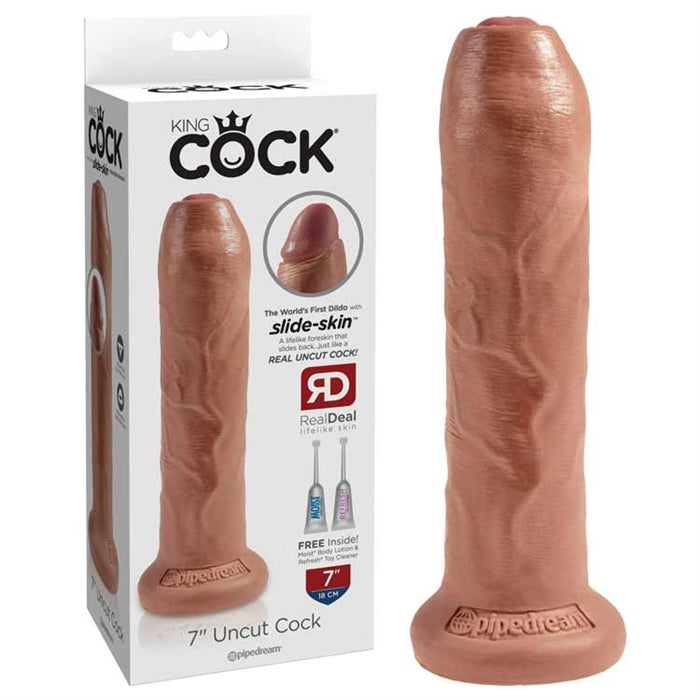 King Cock 7" Uncut - Tan