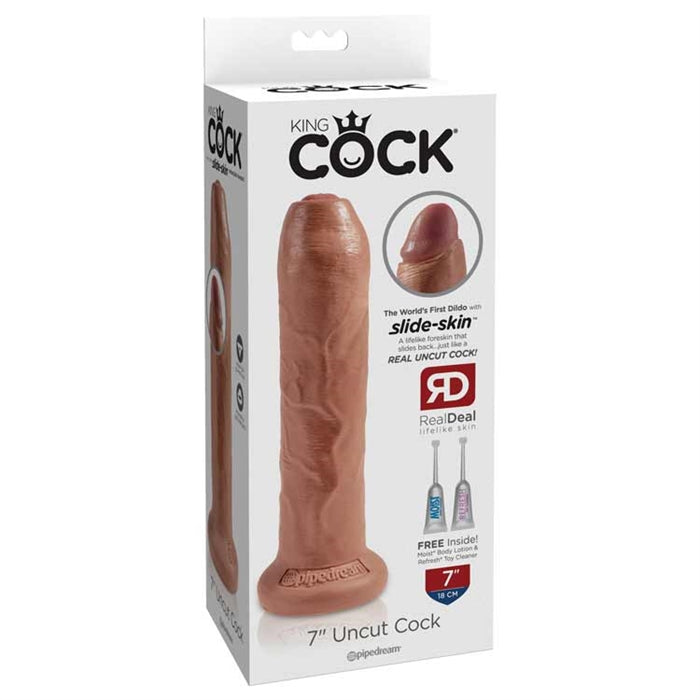 King Cock 7" Uncut - Tan