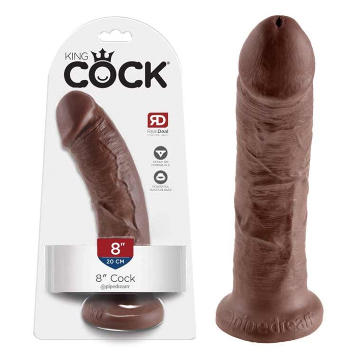 King Cock 8" Cock - Brown