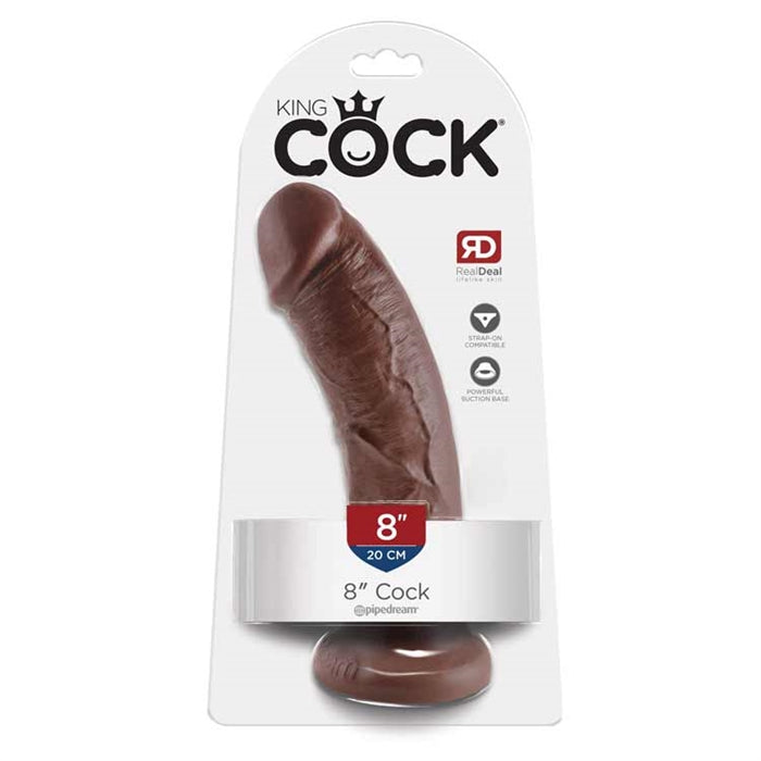 King Cock 8" Cock - Brown