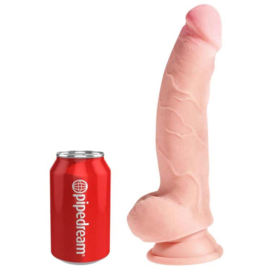 King Cock Plus 8" Triple Density Fat Cock with Bal