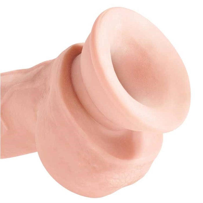 King Cock Plus 8" Triple Density Fat Cock with Bal