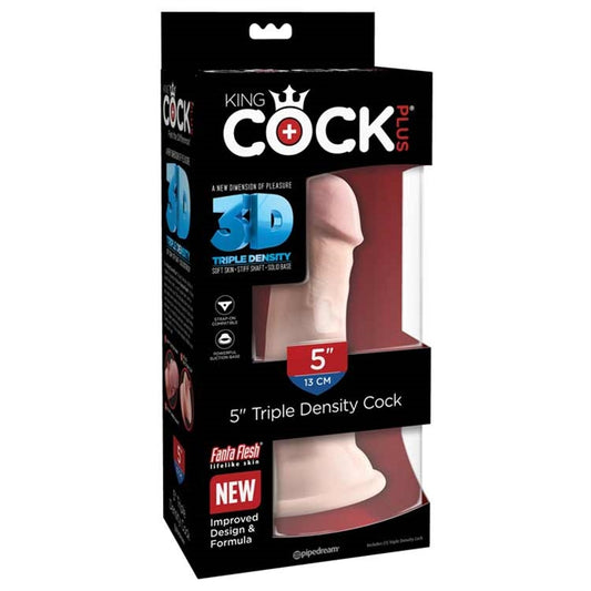 King Cock Plus 5" Triple Density Cock - Flesh