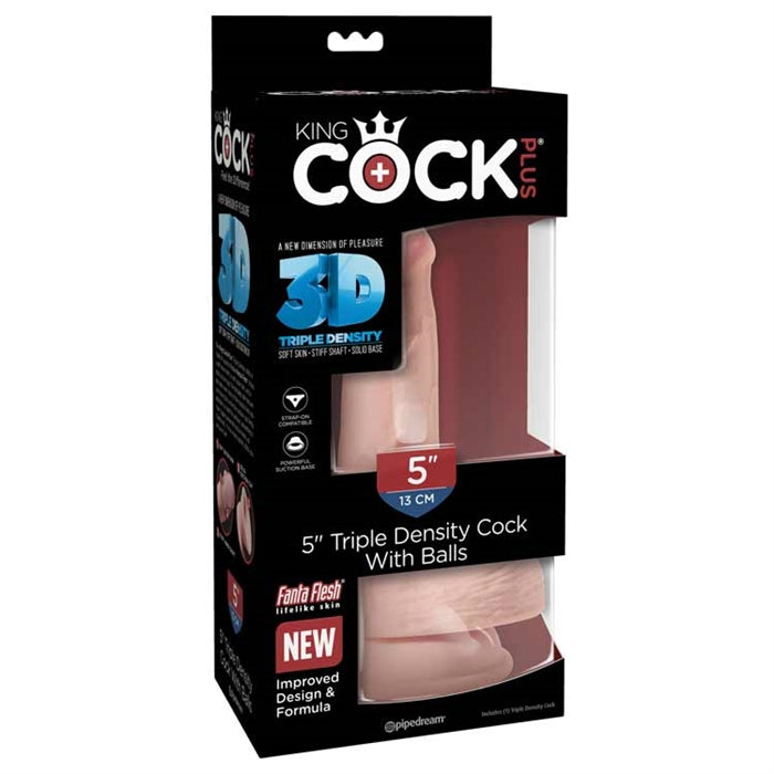 King Cock Plus 5" Triple Density Cock with Balls -