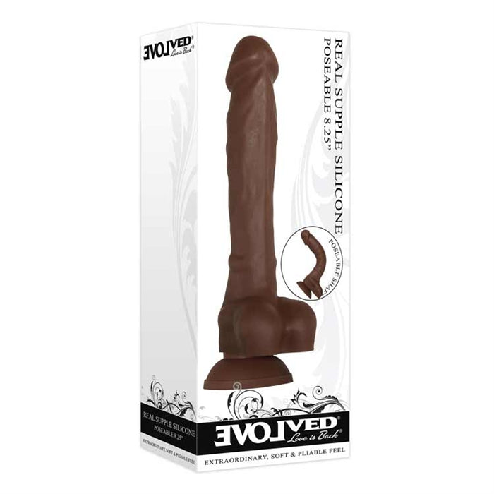 REAL SUPPLE SILICONE POSEABLE DARK 8.25"