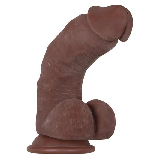 REAL SUPPLE POSEABLE GIRTHY DARK 8.5"