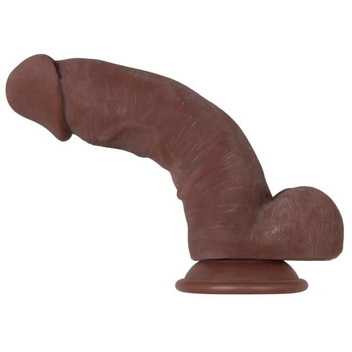 REAL SUPPLE POSEABLE GIRTHY DARK 8.5"