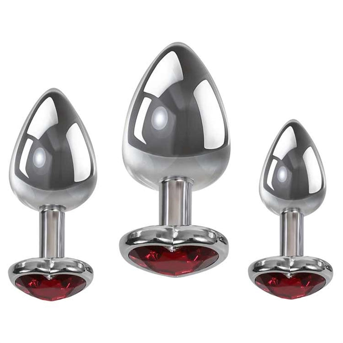 THREE HEARTS GEM ANAL PLUG SET