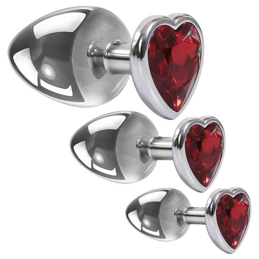 THREE HEARTS GEM ANAL PLUG SET