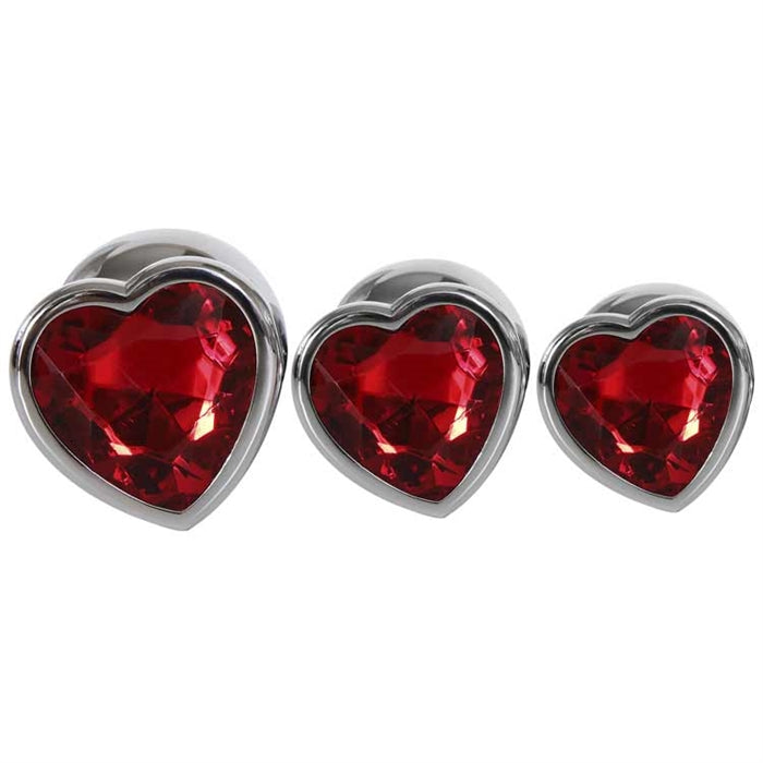 THREE HEARTS GEM ANAL PLUG SET