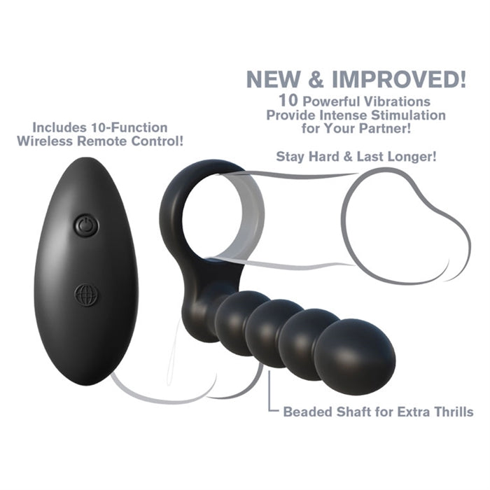 C-RINGZ REMOTE CONTROL DOUBLE PENETRATOR BLACK