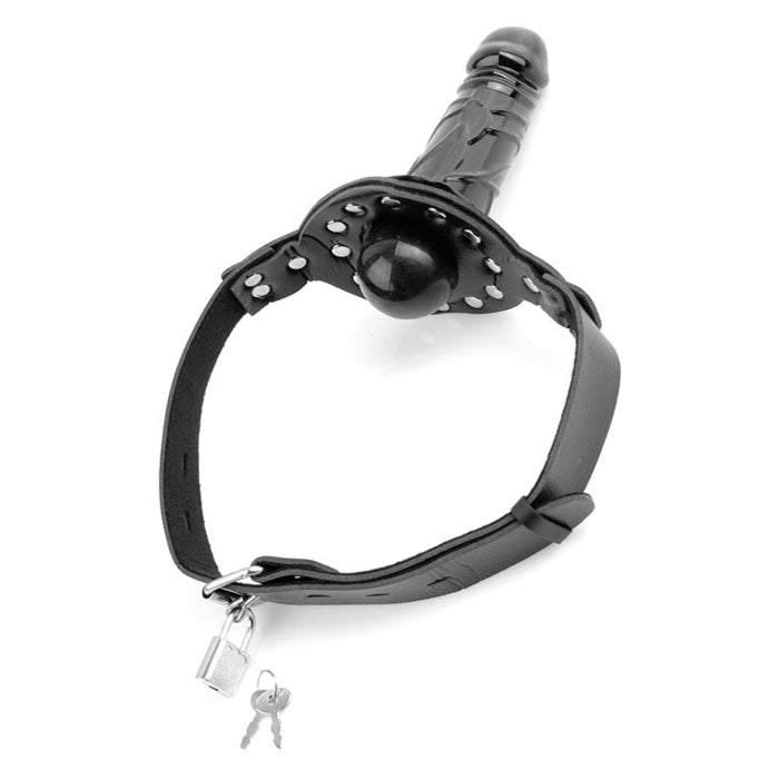 FF DELUXE BALL GAG & DONG BLACK