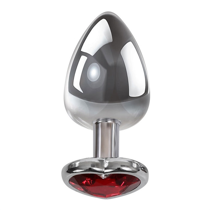 MEDIUM RED HEART GEM ANAL PLUG