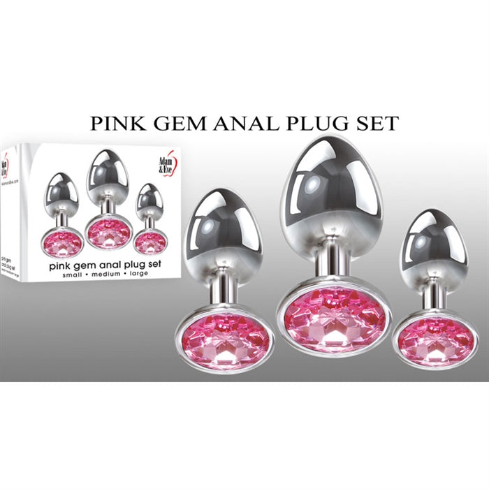 PINK GEM ANAL PLUG SET