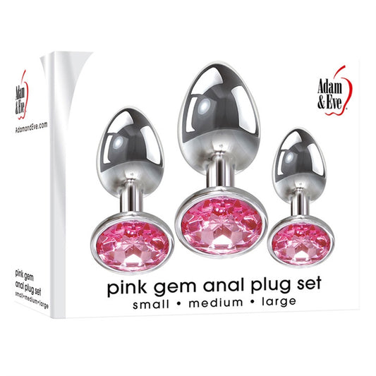 PINK GEM ANAL PLUG SET