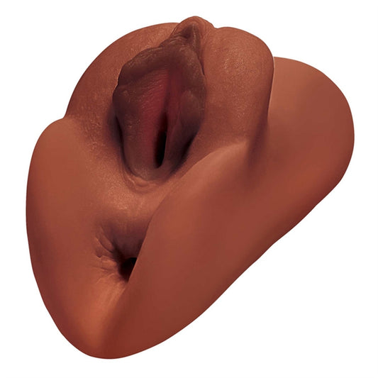 PDX Plus   Perfect Pussy Double Stroker   Brown