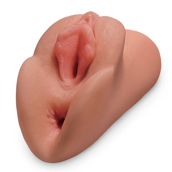 PDX Plus   Perfect Pussy Double Stroker   Tan