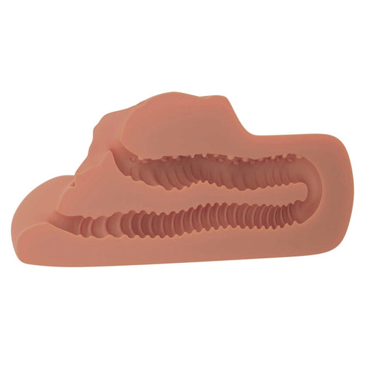 PDX Plus   Perfect Pussy Double Stroker   Tan