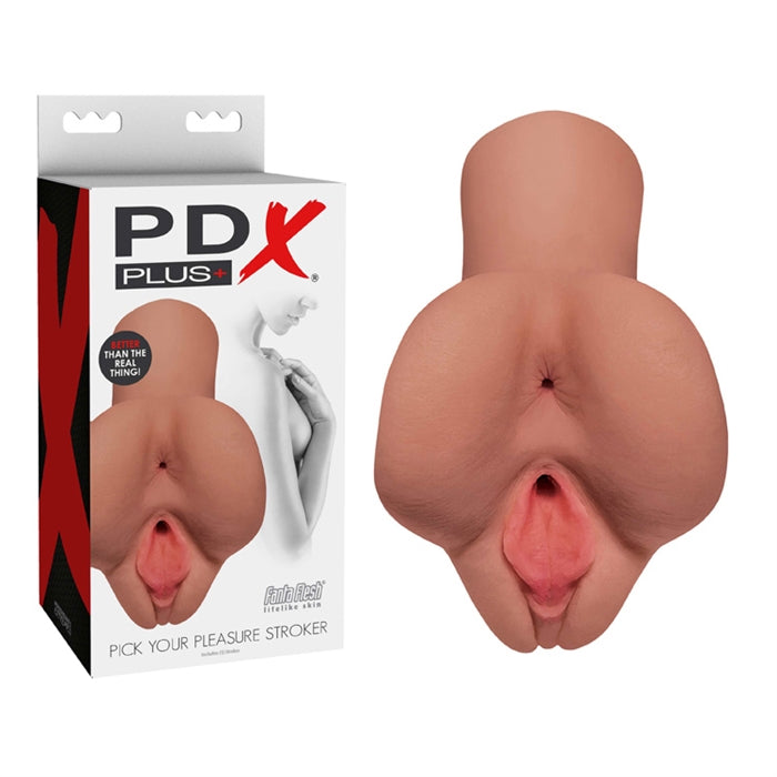 PDX Plus   Pick Your Pleasure Stroker   Tan