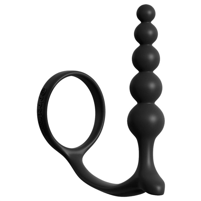 AFC   Ass-Gasm Cockring Anal Beads   Black