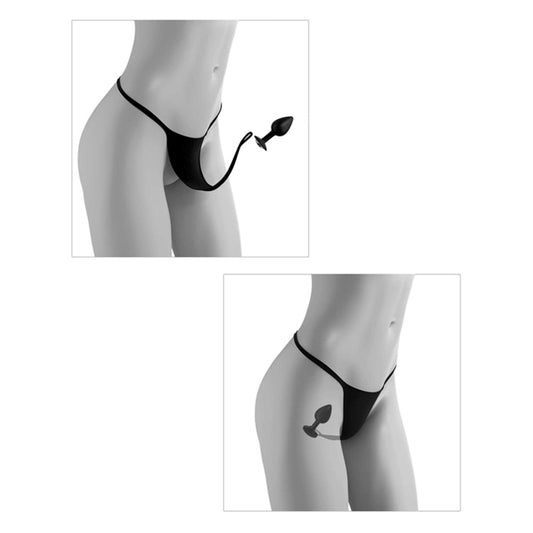 Crotchless Secret Gem (XL-2XL) black
