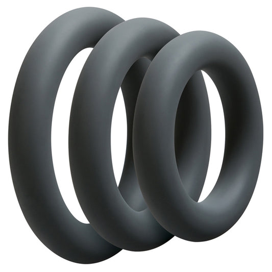 OptiMALE - 3 C-Ring Set - Thick - Slate