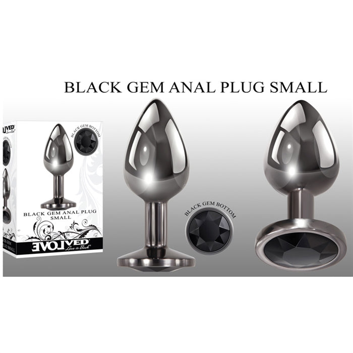 Black Gem Anal Plug Small