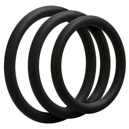 OptiMALE - 3 C-Ring Set - Thin - Black