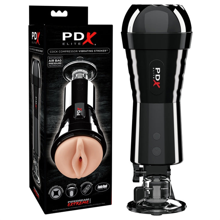 PDX ELITE COCK COMPRESSOR VIBRATING STROKER