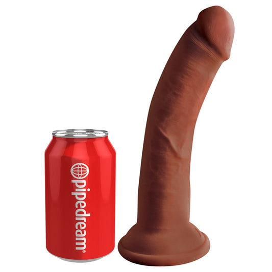 King Cock 8" Triple Density Cock - Brown