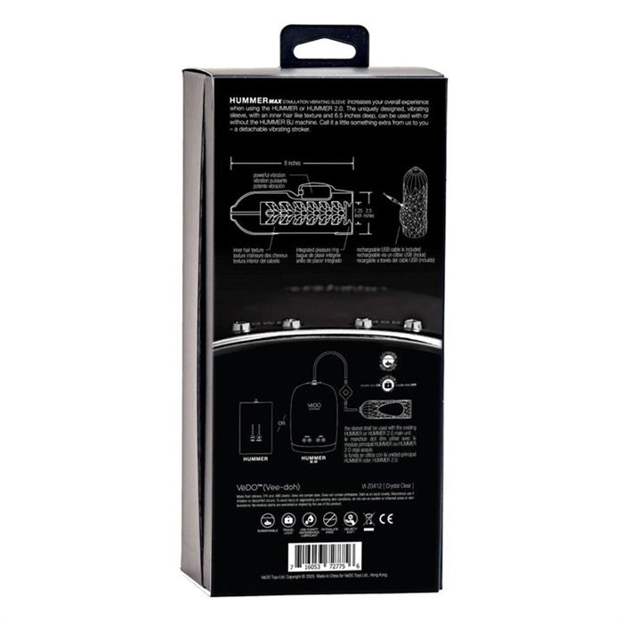 HUMMER MAX SLEEVE RECHARGEABLE VIBRATING